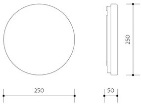 Panlux Prisadené LED svietidlo Olga 10 W, biela