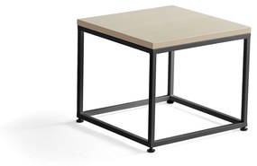 Konferenčný stolík MOOD, 500x500 mm, breza, čierna