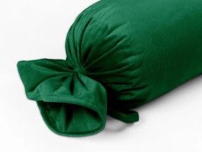 Biante Zamatový vankúš valec bonbon Velvet Prémium SVP-032 Zelený 15x60 cm