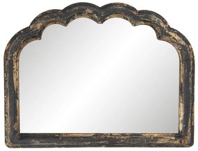 Vintage drevene zrkadlo  Black gold - 66*4*51 cm