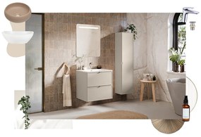 Závěsná skříňka pod umyvadlo Bella Cashmere 2S 80 cm kašmír
