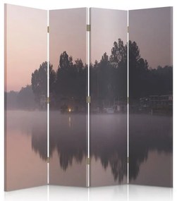 Gario Paraván Jazero v dopoludňajších hodinách Rozmery: 145 x 170 cm, Prevedenie: Klasický paraván