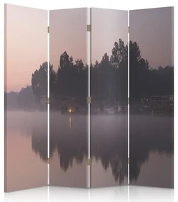 Gario Paraván Jazero v dopoludňajších hodinách Rozmery: 145 x 170 cm, Prevedenie: Klasický paraván