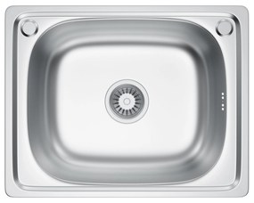 Erga HD, 1-komorový oceľový drez 500x400x210 mm, ERG-MLS-HD4050S