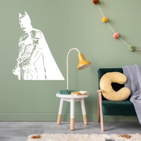 Veselá Stena Samolepka na stenu na stenu Silueta Batmana Farba: černá