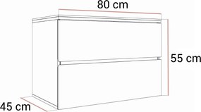 KÚPELŇOVÁ SKRINKA NESSIE BIELÝ LESK + STRIEBORNÁ