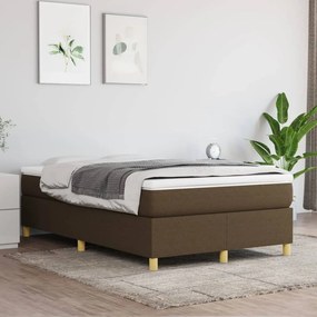 Boxspring posteľ s matracom tmavohnedá 120x200 cm látka 3144509