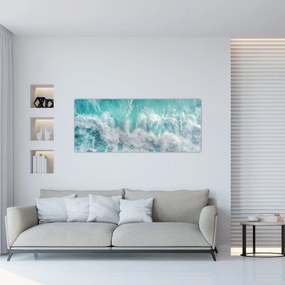 Obraz - Pohľad na vlny oceánu (120x50 cm)