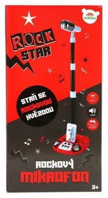 Teddies Mikrofón karaoke ROCK STAR so svetlom a zvukom