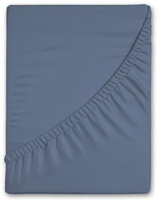 Modrá napínacia flanelová plachta 90x200 cm – Good Morning