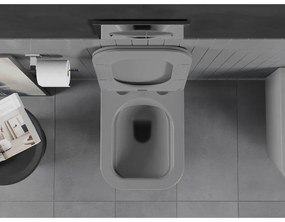 Mexen Teo WC Rimless s WC doskou slim, duroplast, svetlo-šedá matná, 30854061