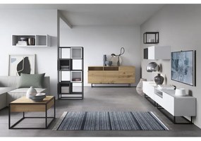 Piaski Závesný TV stolík Moyo 120 cm biely mat