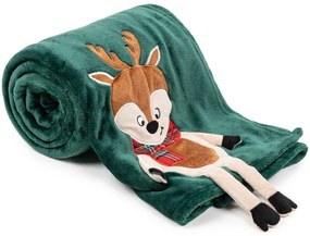 4Home Vianočná deka Reindeer, 150 x 200 cm