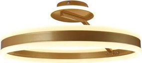 LED Stmievateľný prisadený luster LED/86W/230V 3000-6500K zlatá + diaľkové ovládanie