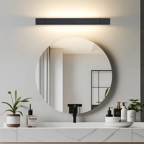 Brilagi-LED Kúpeľňové osvetlenie na zrkadlo AQUA LINE LED/12W/230V 45 cm IP44 čierne