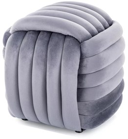 Taburet Bruni Velvet šedý