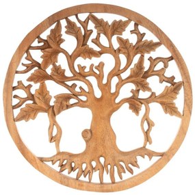 Ručne vyrábaná drevená dekorácia - Strom života, 30 cm