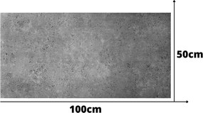 Stropné panely 3D XPS 4214, cena za kus, rozmer 100 cm x 50 cm, BETÓN sivý, IMPOL TRADE