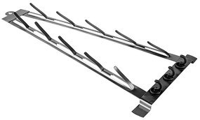 Organizér na pokličky, 5 pokliček s háčky, černý XXL - 57x31cm