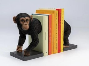 Chimp zarážka na knihy dvojdielna čierno-hnedá