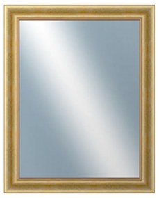 DANTIK - Zrkadlo v rámu, rozmer s rámom 80x100 cm z lišty KŘÍDLO veľké zlaté patina (2772)