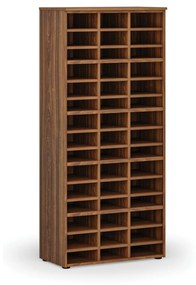 Triediaci regál PRIMO WOOD, 1781 x 800 x 420 mm, 45 priehradok, orech