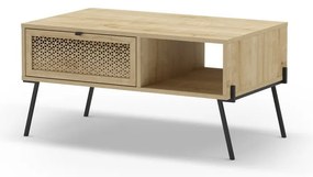 Konferenčný stolík v dekore duba v prírodnej farbe 60x100 cm Ecrin – Marckeric