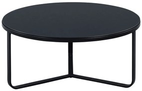 Okrúhly konferenčný stolík Boston 80 cm, čierny