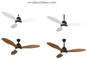 Immax NEO 07141-B-LED Stropný ventilátor NEO LITE FRESCO 18W/230V Tuya Wi-Fi+ DO