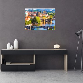 Sklenený obraz - Praha II. (70x50 cm)