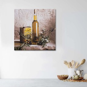 Gario Obraz na plátne Olivový olej na stole Rozmery: 30 x 30 cm