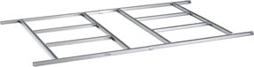 Základňa BBSH-ZDB4 pre záhradný domček BestBerg ZDB-4 / 102 × 217 cm / oceľ / strieborná