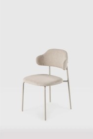 Krémové jedálenské stoličky v súprave 4 ks Adriel – Marckeric