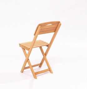 Drevená záhradná stolička v prírodnej farbe – Floriane Garden