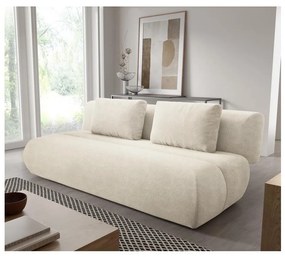 Rozkladacia trojmiestna pohovka FANO krémová