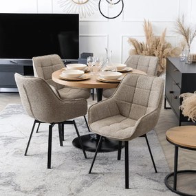 PROXIMA.store - Čalúnená stolička LUNA FARBA: béžová