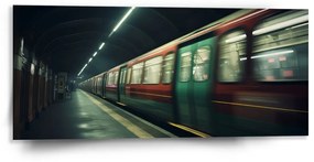 Sablio Obraz Metro na tmavej stanici - 110x50 cm