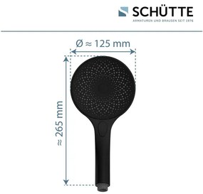 Schütte Ručná sprcha Capri (čierna matná)  (100367138)