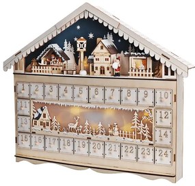 Brilagi - LED Adventný kalendár LED/2xAA borovica