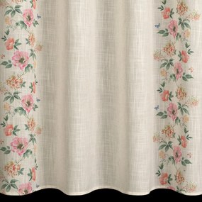 ZÁVES NA KRÚŽKOCH VANESA 140X250 CM KVETY