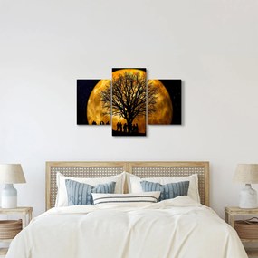 Obraz mesiace a siluet (90x60 cm)