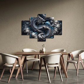 Obraz – Drak v dyme (150x105 cm)