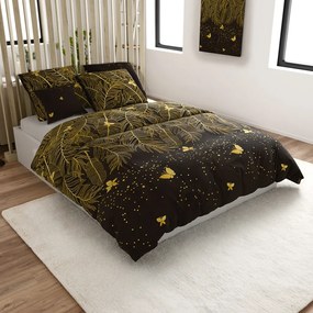 Obliečky z mikrovlákna VISATA čierne Rozmer obliečky: 2 ks 70 x 80 cm | 160 x 200 cm