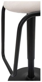Biela/čierna čalúnená barová stolička s nastaviteľnou výškou (výška sedadla 61 cm) Destiny – Mauro Ferretti