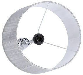 Stojacia lampa GILLENIA 1xE27/60W/230V strieborná