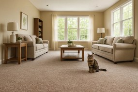 Condor Carpets, Metrážny koberec Prestige 94, na mieru, šíře 4m, hnedá, ab (mriežka), detská izba