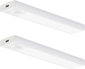 SADA 2x nabíjateľné LED osvetlenie nábytku so senzorom VIRO LED/1 W/800 mAh/20 cm/CCT biela