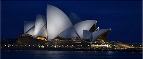 Obraz nočného Sydney (120x50 cm)
