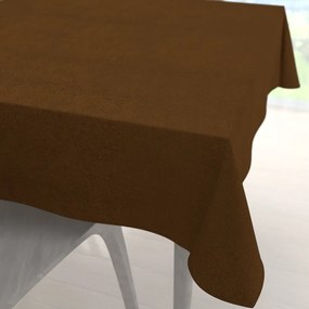 Biante Štvorcový obrus/imitácia brúsenej kože Alcantara ALC-017 Hnedý hrdzavý 120x120 cm