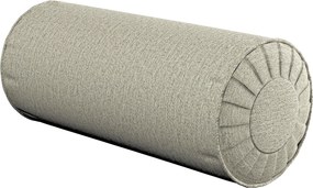 Valcový vankúš so záhybmi farba produktu béžová látka zapletaná